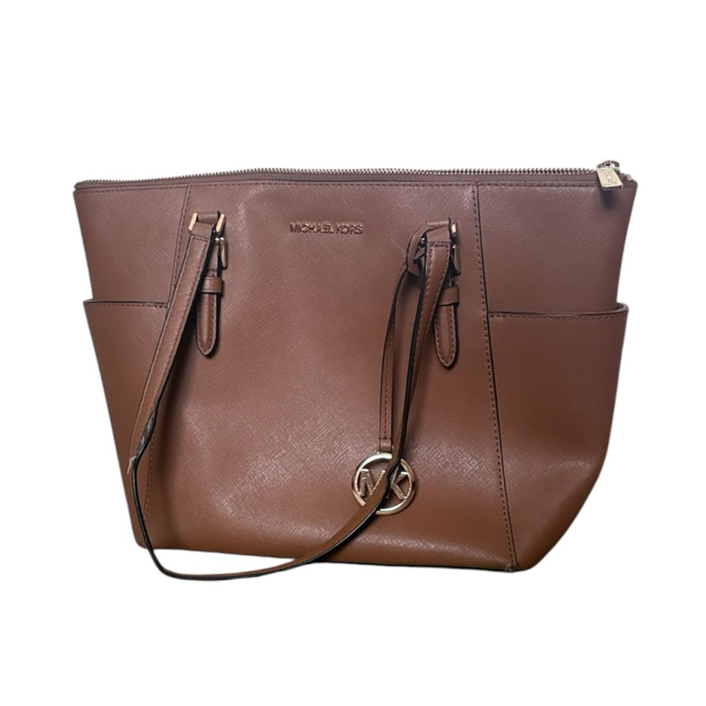 Michael Kors Brown Leather Tote Bag